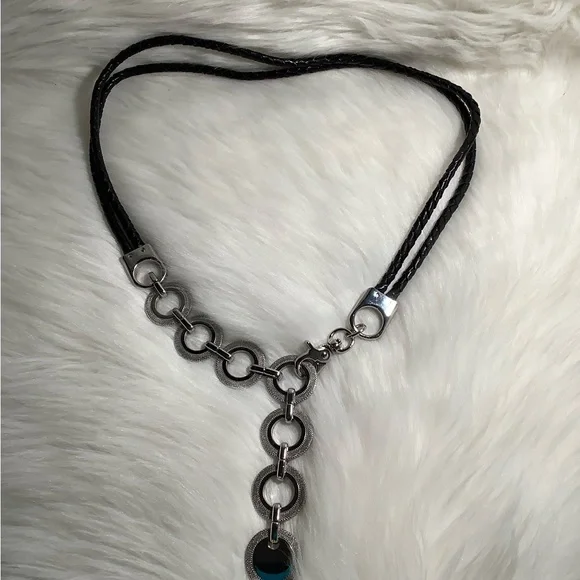 White House Black Market Silver Chain Belt White House Black Market Adjustable Beaded Chain Belt NWOT  main image 4